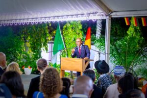 Read more about the article Mbah Woos Investors at Day of German Unity Event