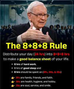 Read more about the article MENTAL HEALTH: The 8+8+8 Rule for a Balanced Life
