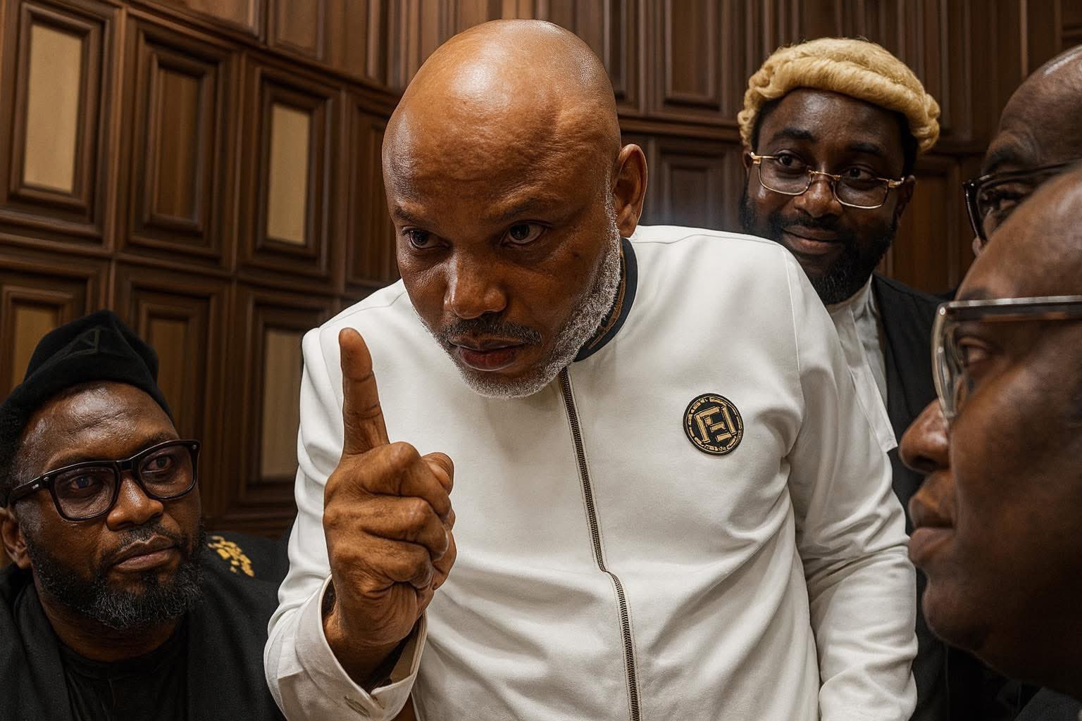 You are currently viewing BREAKING: Federal High Court, Abuja Convicts Nnamdi Kanu of All Seven Counts; JUSTICE JAMES OMOTOSHO SENTENCES NNAMDI KANU TO LIFE IMPRISONMENT