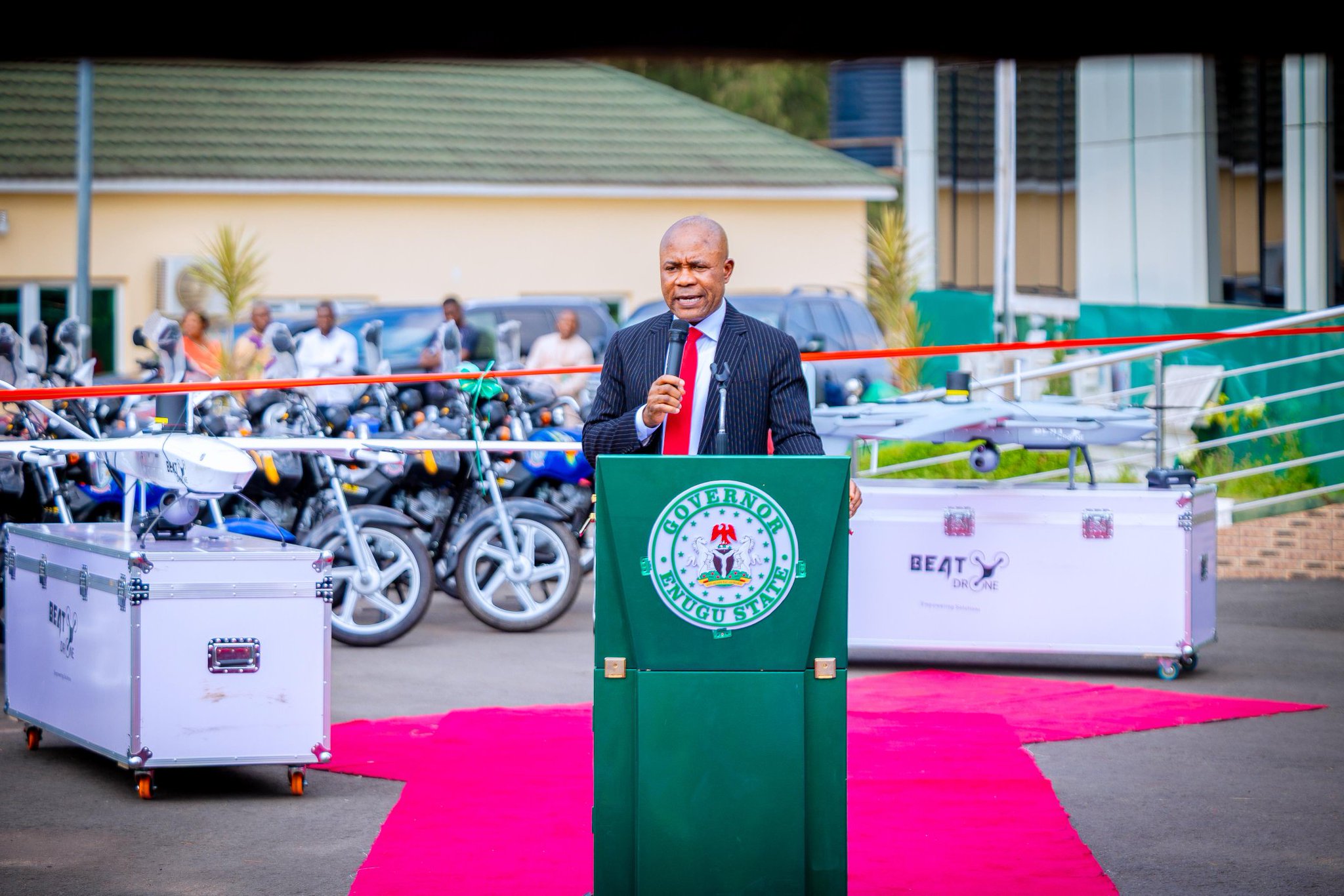 Read more about the article NEW: Enugu raises confidence as Governor Mbah launches hi-tech drones, equipment, patrol vans to boost ecurity