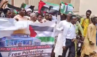 Read more about the article Islamic Movement Protests At Abuja National Mosque Demanding End To Gaza Killings And Solidarity With Palestinians