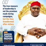 Nnamani Reaffirms Governance Vision, Says Performance – Not Promises, Will Define His Administration